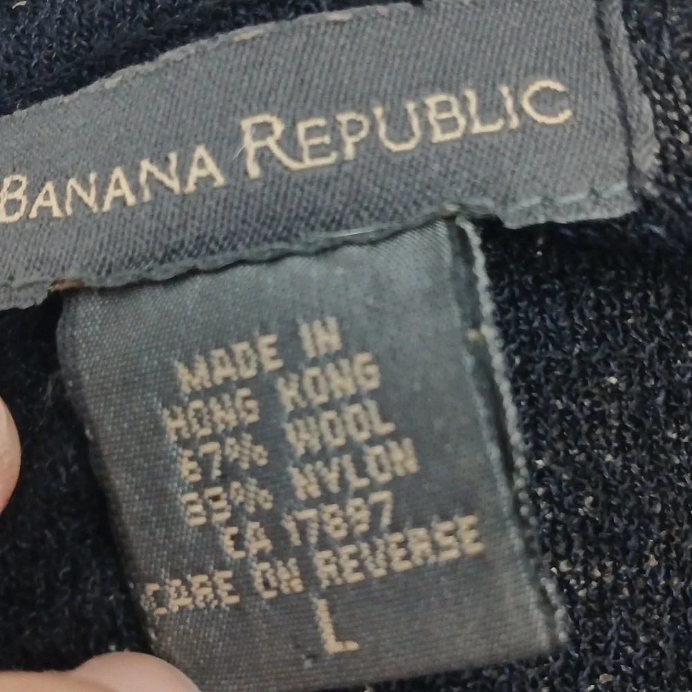 Vintage Banana Republic Wool Blend V-Neck Seater Size L